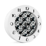 Lily Floral Pattern Print Alarm Clock