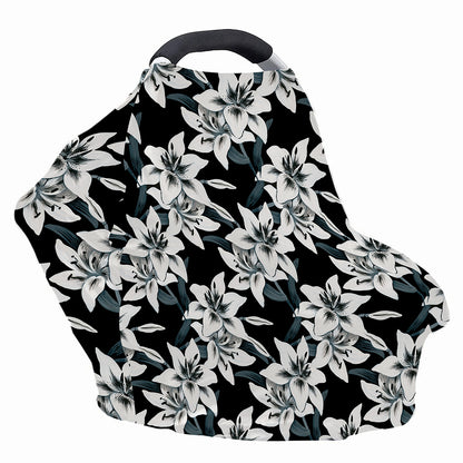 Lily Floral Pattern Print Baby Seat Cover