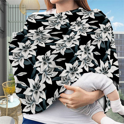 Lily Floral Pattern Print Baby Seat Cover