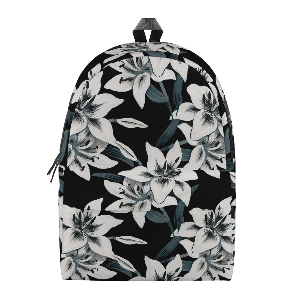 Lily Floral Pattern Print Backpack