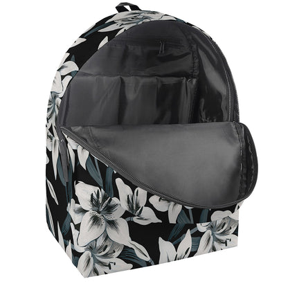 Lily Floral Pattern Print Backpack