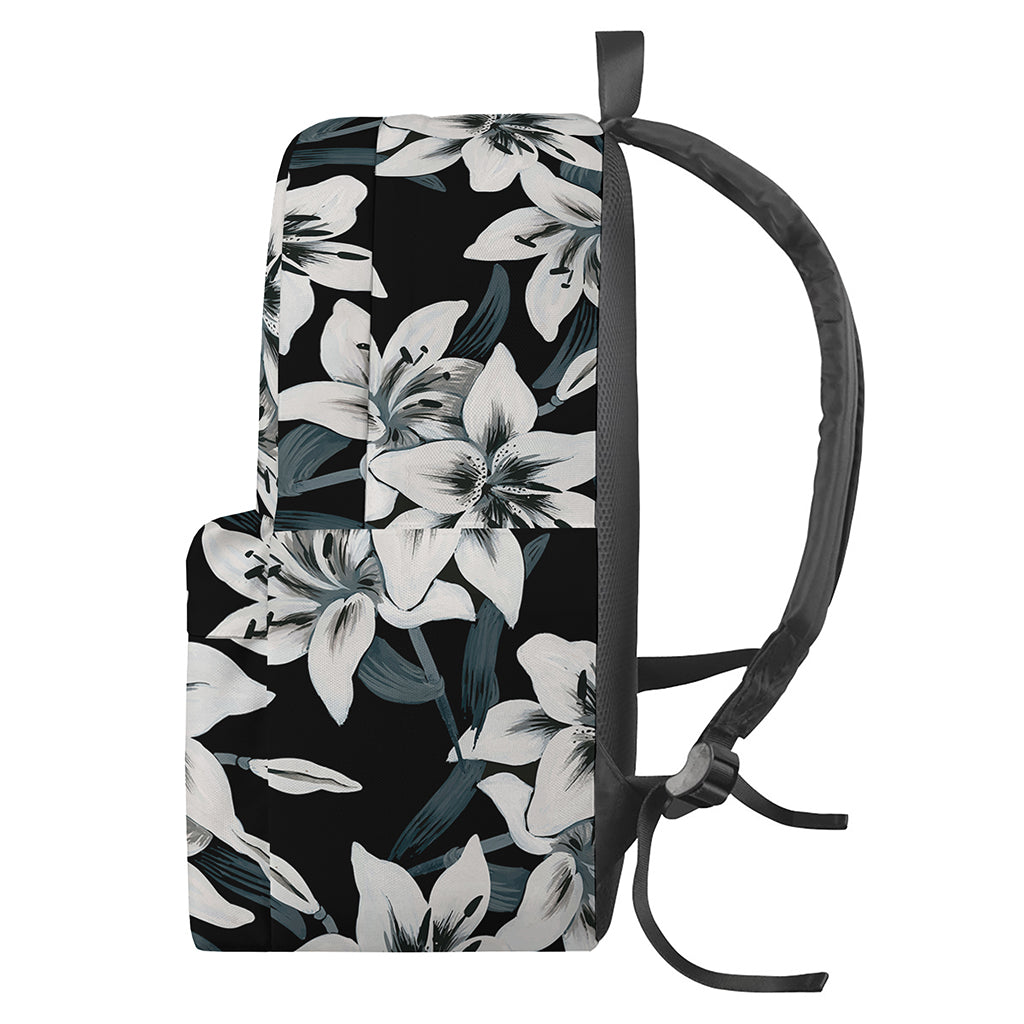 Lily Floral Pattern Print Backpack