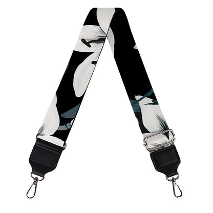 Lily Floral Pattern Print Bag Strap