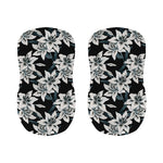 Lily Floral Pattern Print Bar Stool Covers