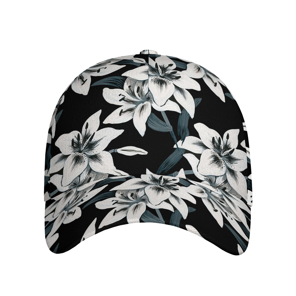 Lily Floral Pattern Print Baseball Cap