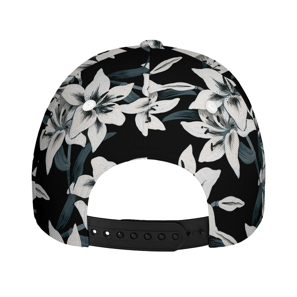 Lily Floral Pattern Print Baseball Cap