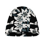 Lily Floral Pattern Print Beanie
