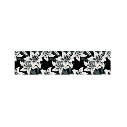 Lily Floral Pattern Print Bed Runner