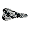 Lily Floral Pattern Print Bicycle Seat Cover