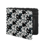 Lily Floral Pattern Print Bifold Wallet