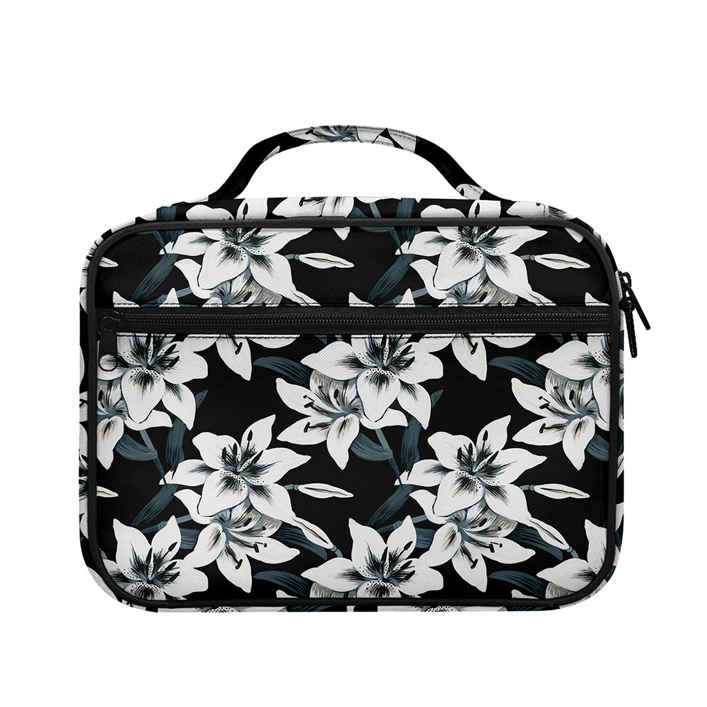 Lily Floral Pattern Print Briefcase Bible Bag