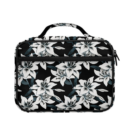 Lily Floral Pattern Print Briefcase Bible Bag