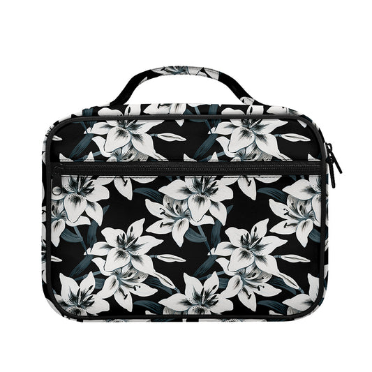 Lily Floral Pattern Print Briefcase Bible Bag