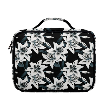Lily Floral Pattern Print Briefcase Bible Bag