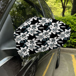 Lily Floral Pattern Print Car Side Mirror Covers