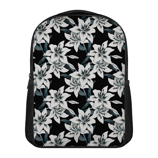 Lily Floral Pattern Print Casual Backpack