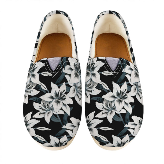 Lily Floral Pattern Print Casual Shoes