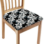 Lily Floral Pattern Print Chair Cushion Cover