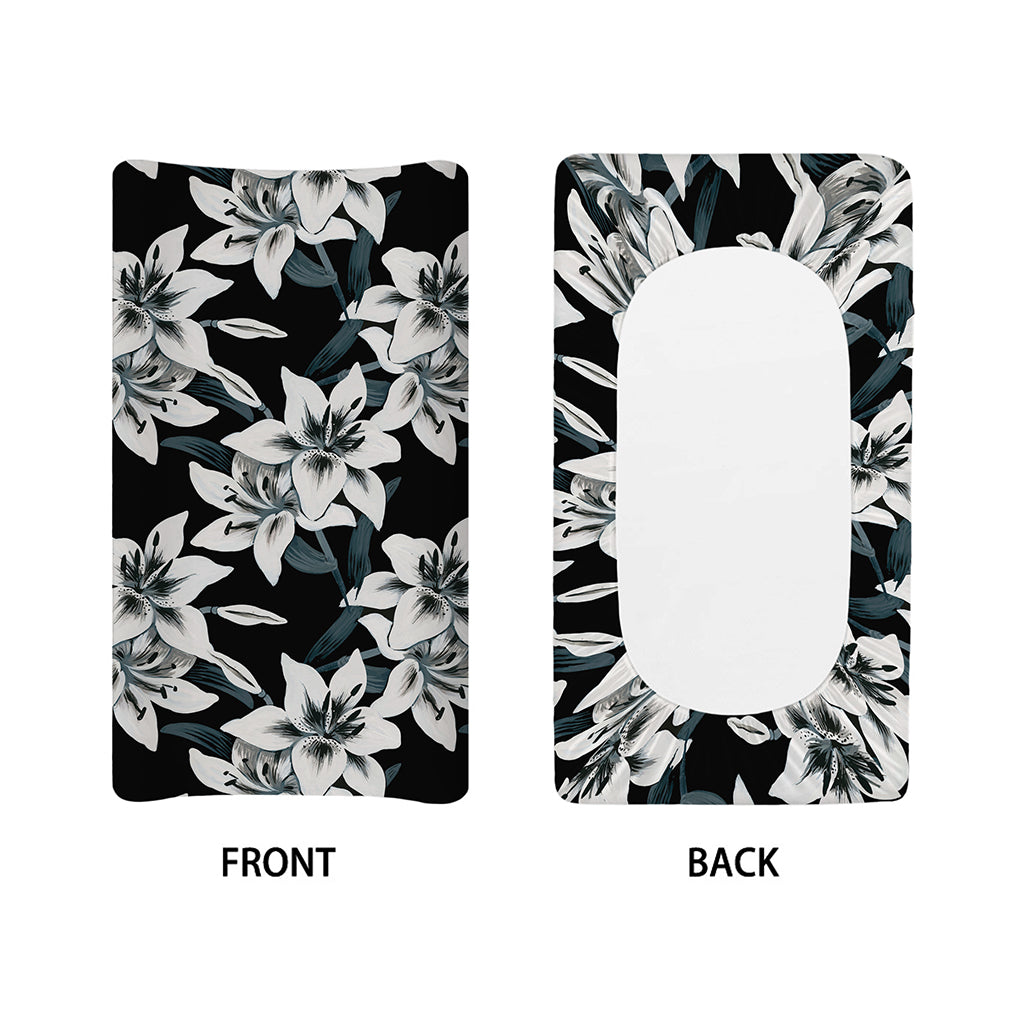 Lily Floral Pattern Print Changing Pad Cover