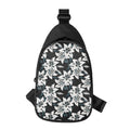 Lily Floral Pattern Print Sling Bag