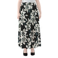Lily Floral Pattern Print Chiffon Maxi Skirt
