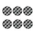 Lily Floral Pattern Print Coaster Set