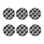 Lily Floral Pattern Print Coaster Set