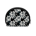 Lily Floral Pattern Print Coin Purse
