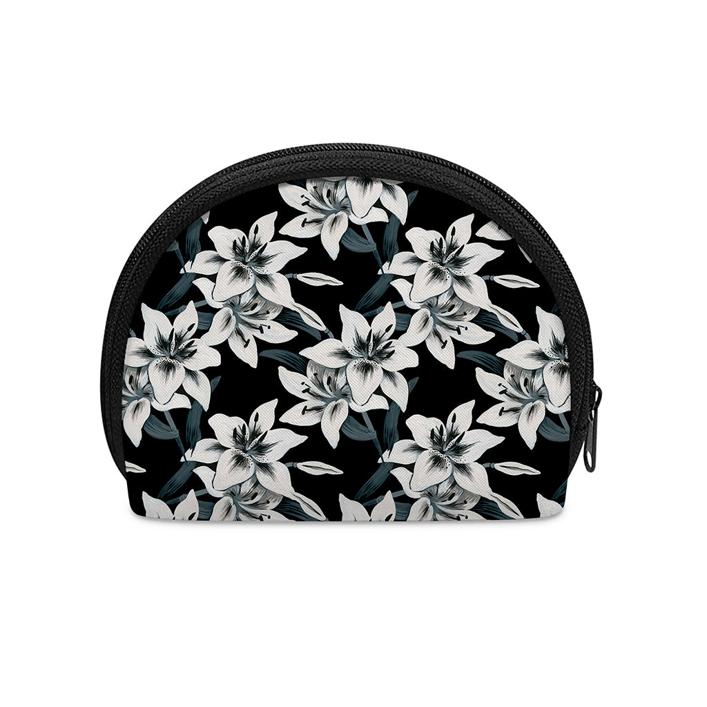 Lily Floral Pattern Print Coin Purse