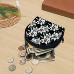 Lily Floral Pattern Print Coin Purse