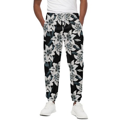 Lily Floral Pattern Print Cotton Pants