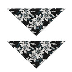 Lily Floral Pattern Print Dog Bandana