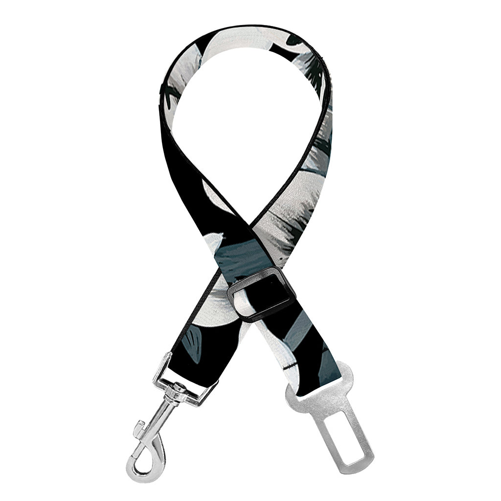 Lily Floral Pattern Print Dog Seat Belt