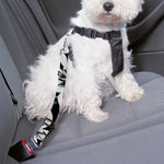 Lily Floral Pattern Print Dog Seat Belt