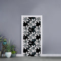 Lily Floral Pattern Print Door Sticker