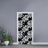 Lily Floral Pattern Print Door Sticker