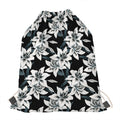 Lily Floral Pattern Print Drawstring Bag