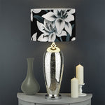Lily Floral Pattern Print Drum Lamp Shade