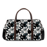 Lily Floral Pattern Print Duffle Bag