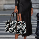 Lily Floral Pattern Print Duffle Bag