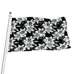 Lily Floral Pattern Print Flag
