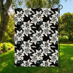 Lily Floral Pattern Print Garden Flag