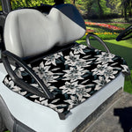 Lily Floral Pattern Print Golf Cart Seat Cover