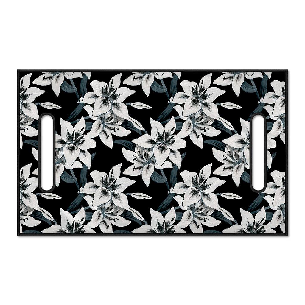 Lily Floral Pattern Print Golf Cart Seat Cover