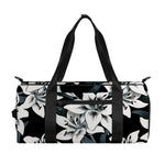 Lily Floral Pattern Print Gym Bag