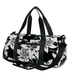 Lily Floral Pattern Print Gym Bag
