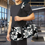 Lily Floral Pattern Print Gym Bag