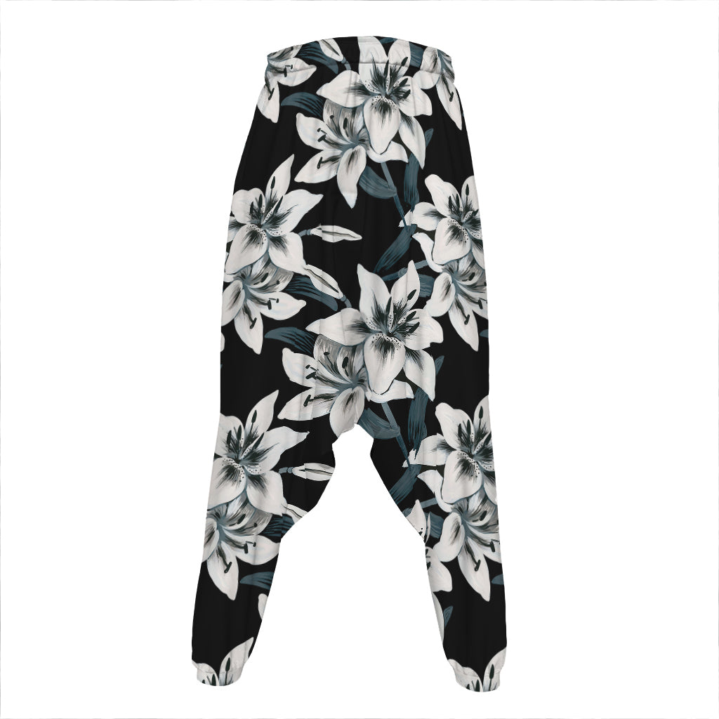 Lily Floral Pattern Print Hammer Pants