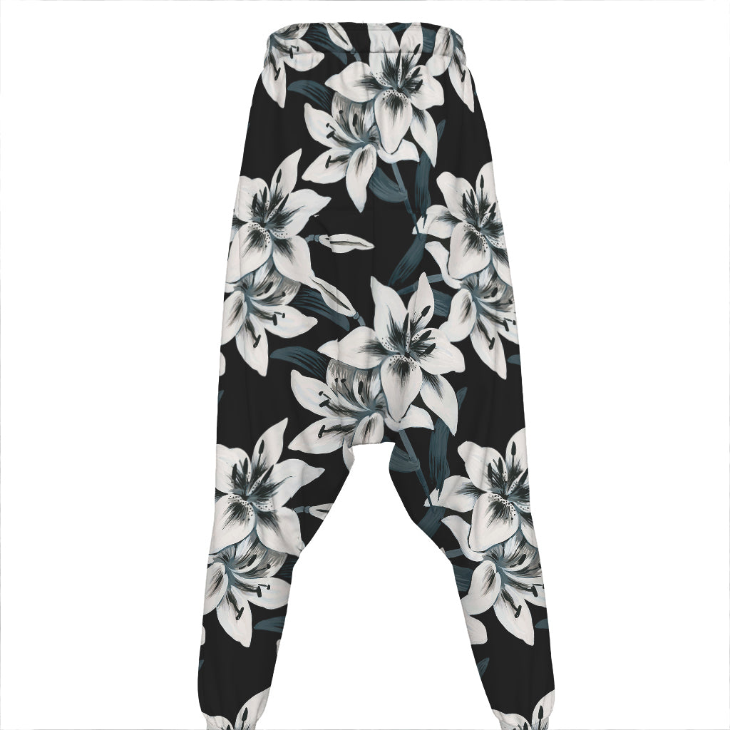 Lily Floral Pattern Print Hammer Pants