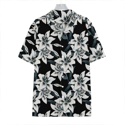 Lily Floral Pattern Print Hawaiian Shirt
